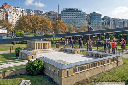 istanbul,turkey-november 20,2021.Miniaturk is a miniature park at the northeastern shore of Golden Horn in Istanbul, Turkeyのeditorial素材