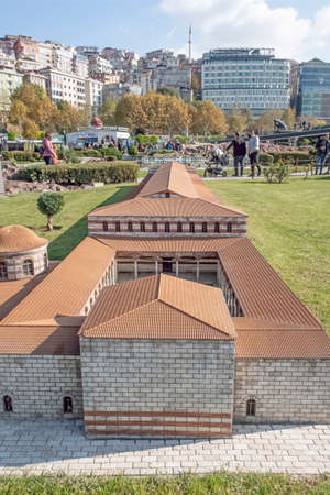 istanbul,turkey-november 20,2021.Miniaturk is a miniature park at the northeastern shore of Golden...