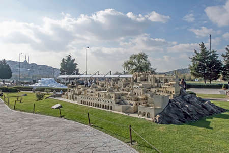 istanbul,turkey-november 20,2021.Miniaturk is a miniature park at the northeastern shore of Golden...