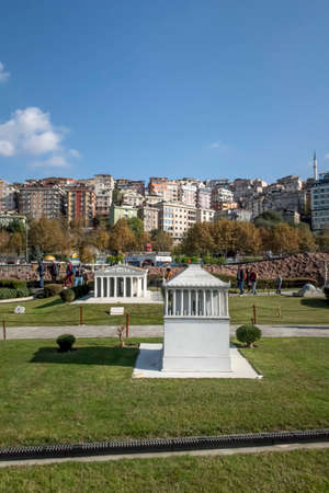istanbul,turkey-november 20,2021.Miniaturk is a miniature park at the northeastern shore of Golden Horn in Istanbul, Turkeyのeditorial素材