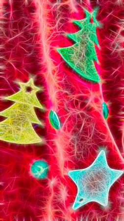 close up christmas decorationsの写真素材