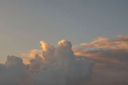Early morning sky and dramatic clouds.の写真素材