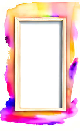 abstract colorful background with space and frameの写真素材