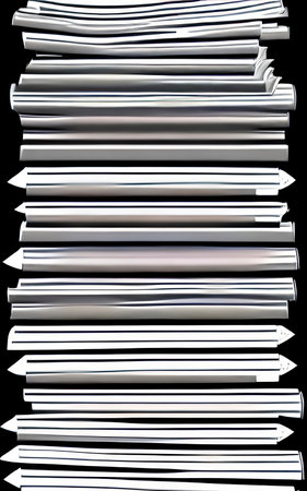 close-up stack of daily newspapersのイラスト素材