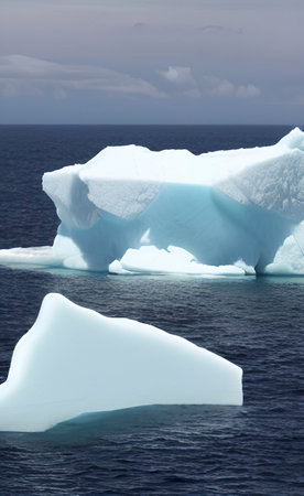 global warming and icebergs in the world