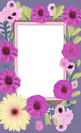 framework for invitation or congratulationのイラスト素材