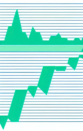 graphical chart for financial and economic indicatorsの写真素材