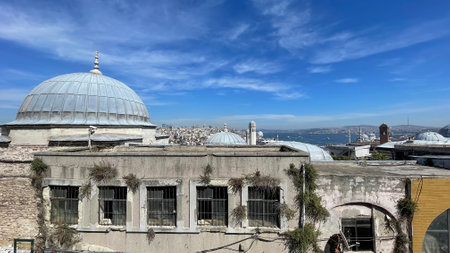 istanbul,Turkey.September 26,2022. Dream city, Istanbul. with old city visuals for the promotion of Istanbul and tourism purposes, the city landscape with its historical structuresの写真素材