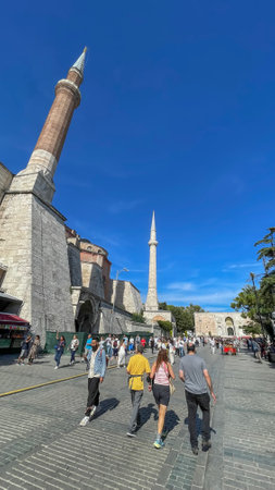 istanbul,Turkey.September 26,2022. Dream city, Istanbul. with old city visuals for the promotion of Istanbul and tourism purposes, the city landscape with its historical structuresの写真素材
