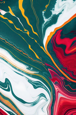 Marble abstract acrylic background. Marbling artwork texture. Agate ripple pattern. gold powder.の写真素材