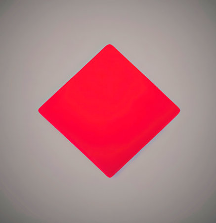 Red square icon on gray background. vector illustration. eps 10.の素材