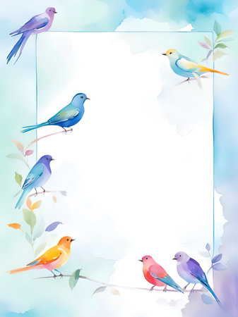 Colors of Calmness.Background with Pastel Touch with Watercolor.Watercolor Background with pastel and soft tones.A Fairytale Journey with Floating Watercolor Background in Soft Pasの素材
