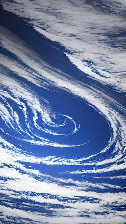 blue sky with white clouds, beautiful photo digital picture, computer generated imagesの素材