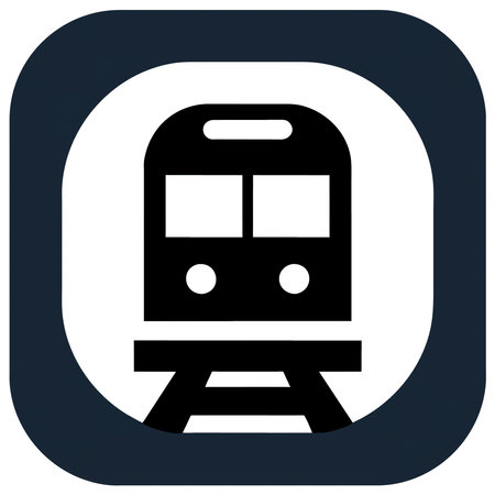 Train vector icon, isolated on a white background.の素材