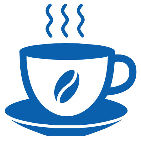 Coffee Cup Icon Isolated on White Background. vector illustration.の素材