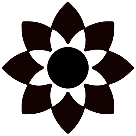 Flower icon on white background. Vector illustration for your design.の素材