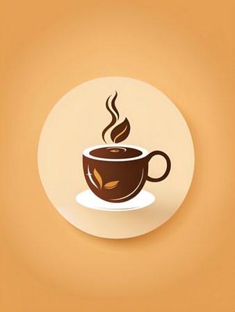 Pleasure Stop for Coffee Lovers. A Hot Cup of Coffee. Waking Up with the Smell of Coffee. Enjoying a Cup of Hot Coffee.の素材