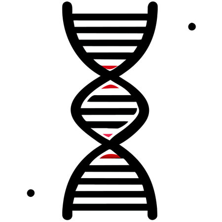 DNA molecule icon on white background. Vector illustration.の素材