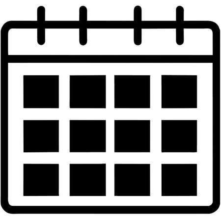 Calendar icon, vector illustration. Flat design style, vector.の素材