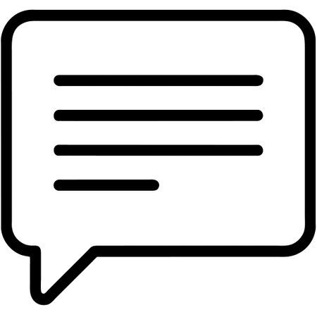 Speech bubble icon, vector illustration. Flat design style, black on white.の素材