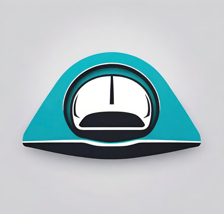 Car dashboard icon isolated on gray background. Vector illustration.の素材