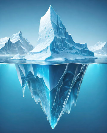 Mesmerizing Iceberg.Nature's Majesty Captured in a Visual Masterpiece.Behold the Majestic Iceberg.の素材