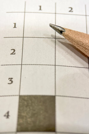 Fun Crossword Puzzle That Stimulates the Mindの写真素材