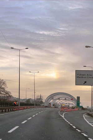Istanbul, Turkey, February 8, 2026. The Eurasia Tunnel, a high-tech tunnel connecting the European and Asian sides of Istanbul under the Sea of Marmara.のeditorial素材
