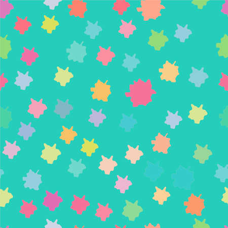 pattern with painted colorful fishes. Can be used for wallpaper,のイラスト素材