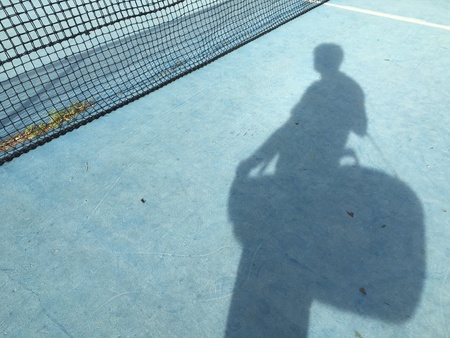 Old tennis court linesの素材