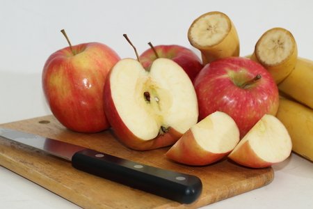 apples and bananasの写真素材