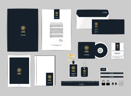 corporate identity templateのイラスト素材