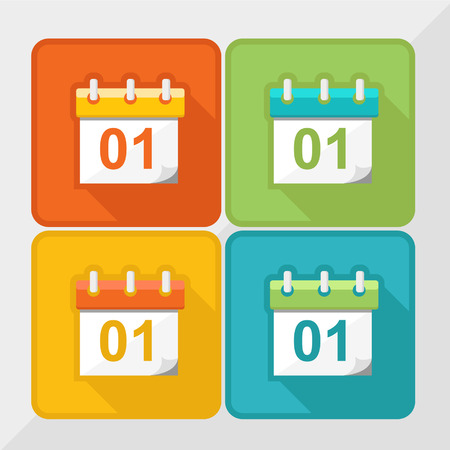 calendar iconのイラスト素材