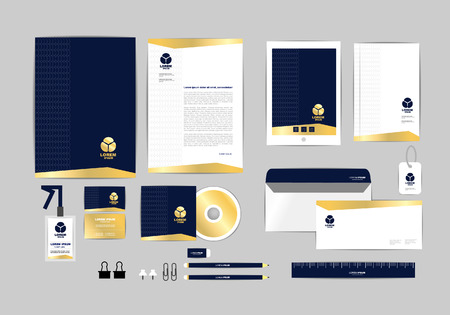 corporate identity templateのイラスト素材