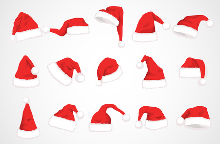 hat santa claus vector designのイラスト素材