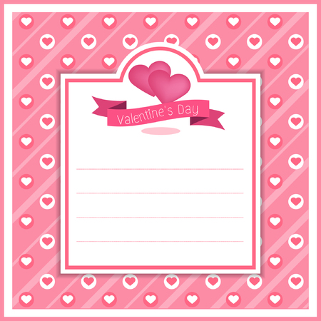 valentine banner template design no1のイラスト素材