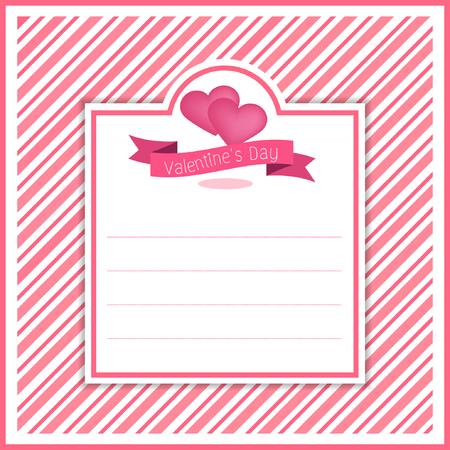 valentine banner template design no2のイラスト素材