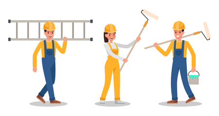 Construction Worker character vector design no13のイラスト素材