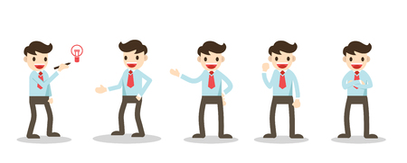Set of Businessman character design. no8のイラスト素材