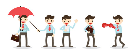 Set of Businessman character design. no12のイラスト素材