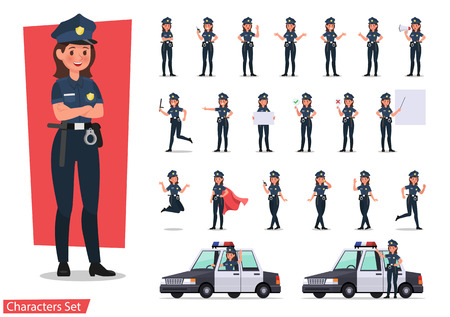 police character vector design no13のイラスト素材