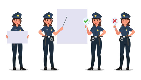 police character vector design no17のイラスト素材