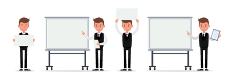 Set of Businessman character vector design. no28のイラスト素材