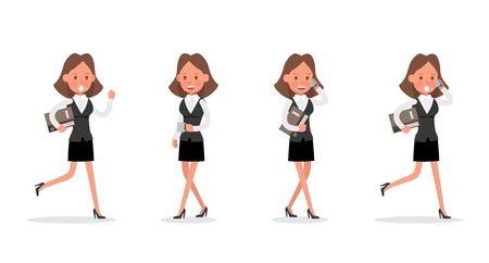 Set of Businesswoman character vector design. no20のイラスト素材