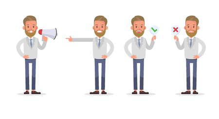 Set of Businessman character vector design. no66のイラスト素材