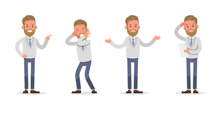 Set of Businessman character vector design. no71のイラスト素材