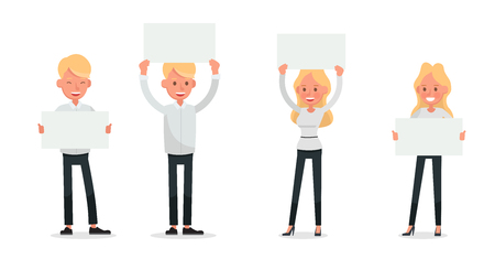 Set of Businessman and Businesswoman character vector design. no47のイラスト素材