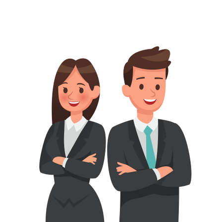 business people character vector designのイラスト素材