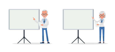 business people working and different poses action character vector design no28のイラスト素材