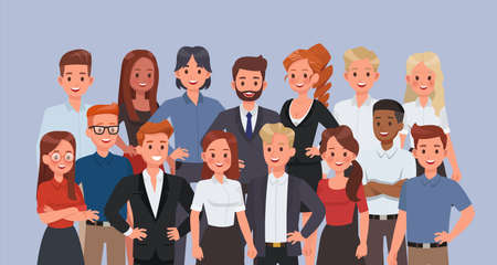 Business people working in office character vector design. no9のイラスト素材